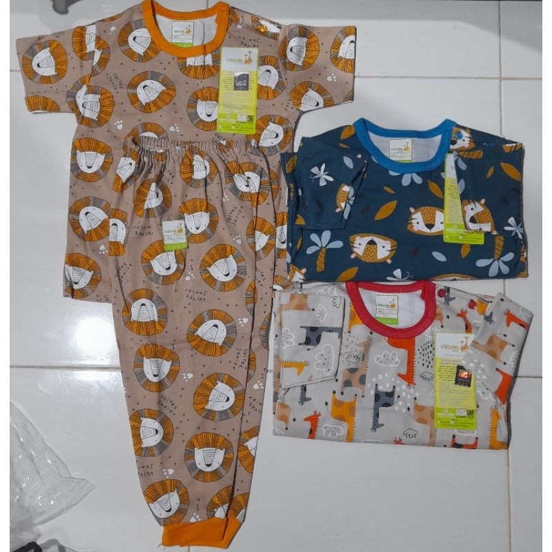 Setelan anak Velvet jonior Motif New