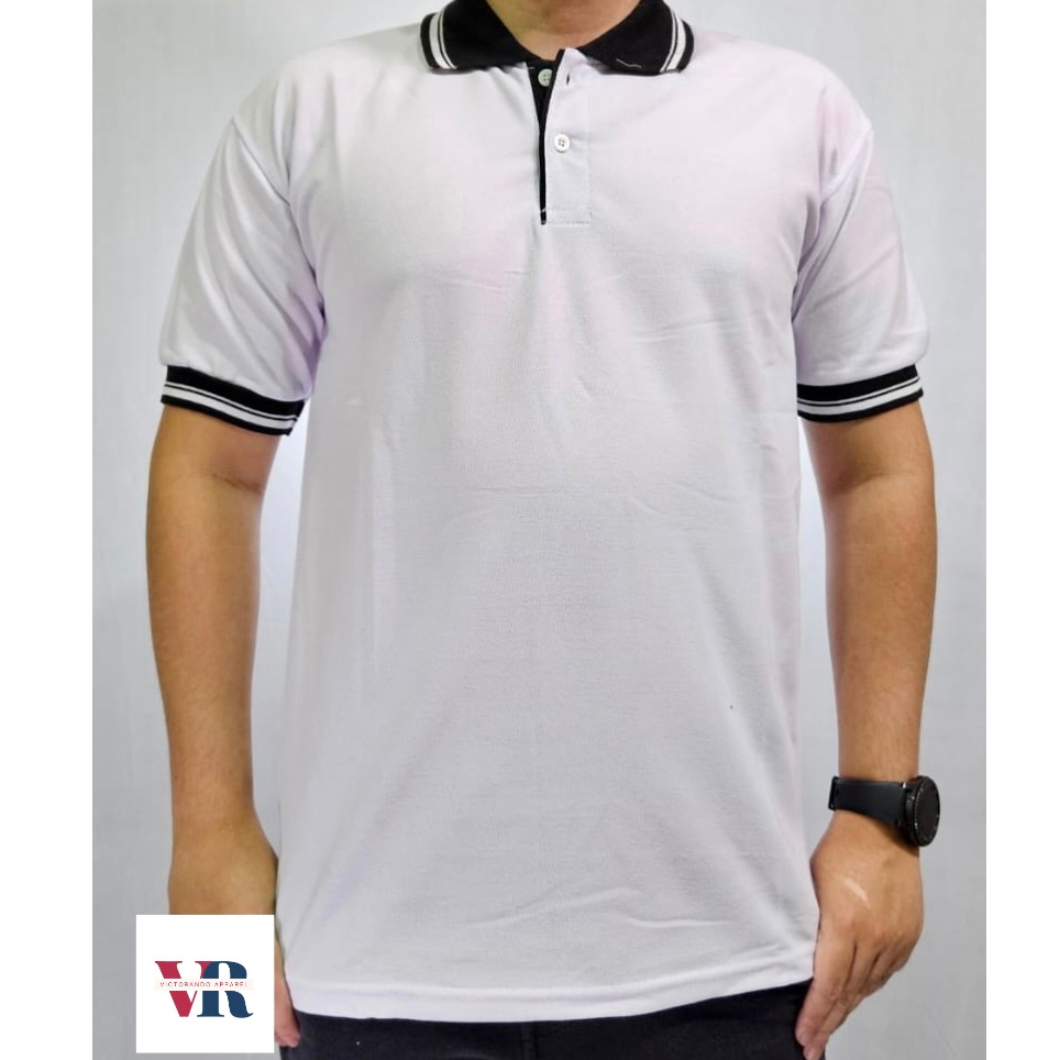KAOS POLOSHIRT /KAOS PRIA/KAOS KERAH KOMBINASI (A)