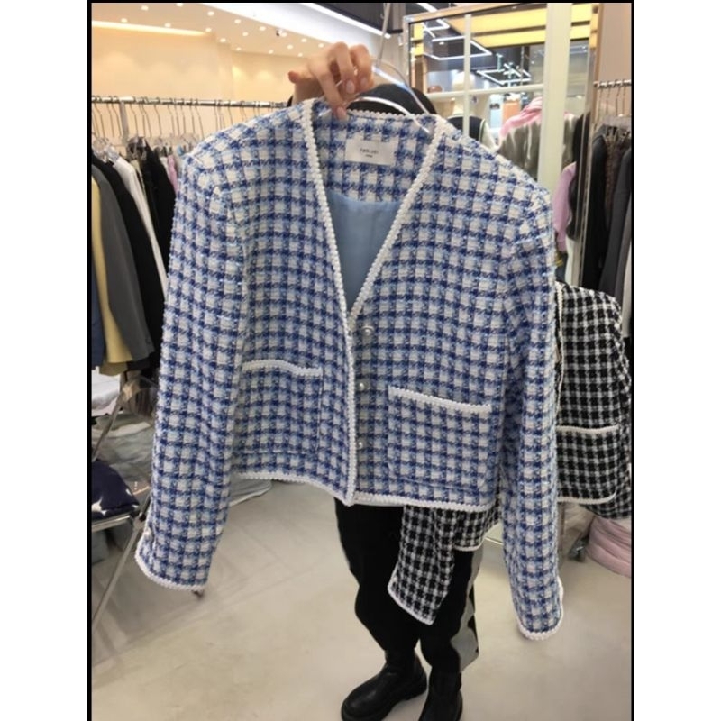 VN SONIA TWEED BLAZER / PREMIUM OUTER CARDIGAN TWEED KOREA BLAZER