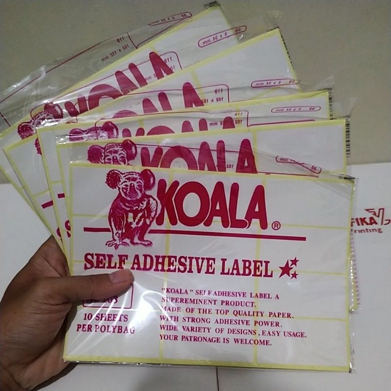 

Label Undangan Koala No. 103 1pak