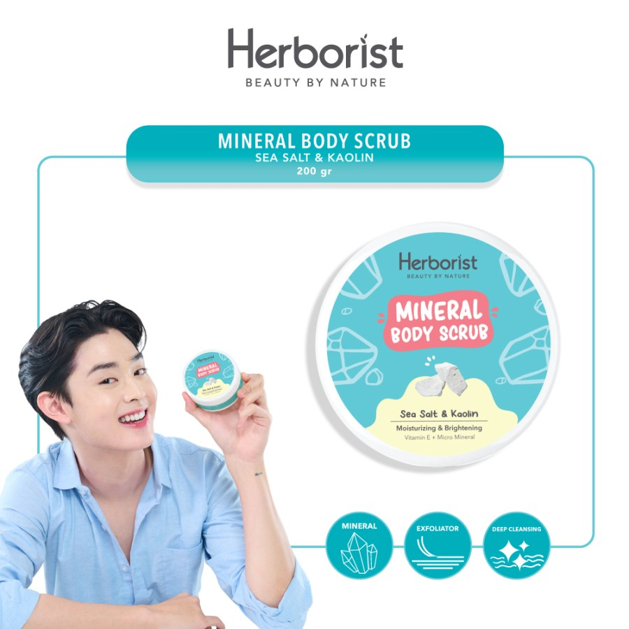 Herborist Mineral Body Scrub 200gr (Lulur Badan)