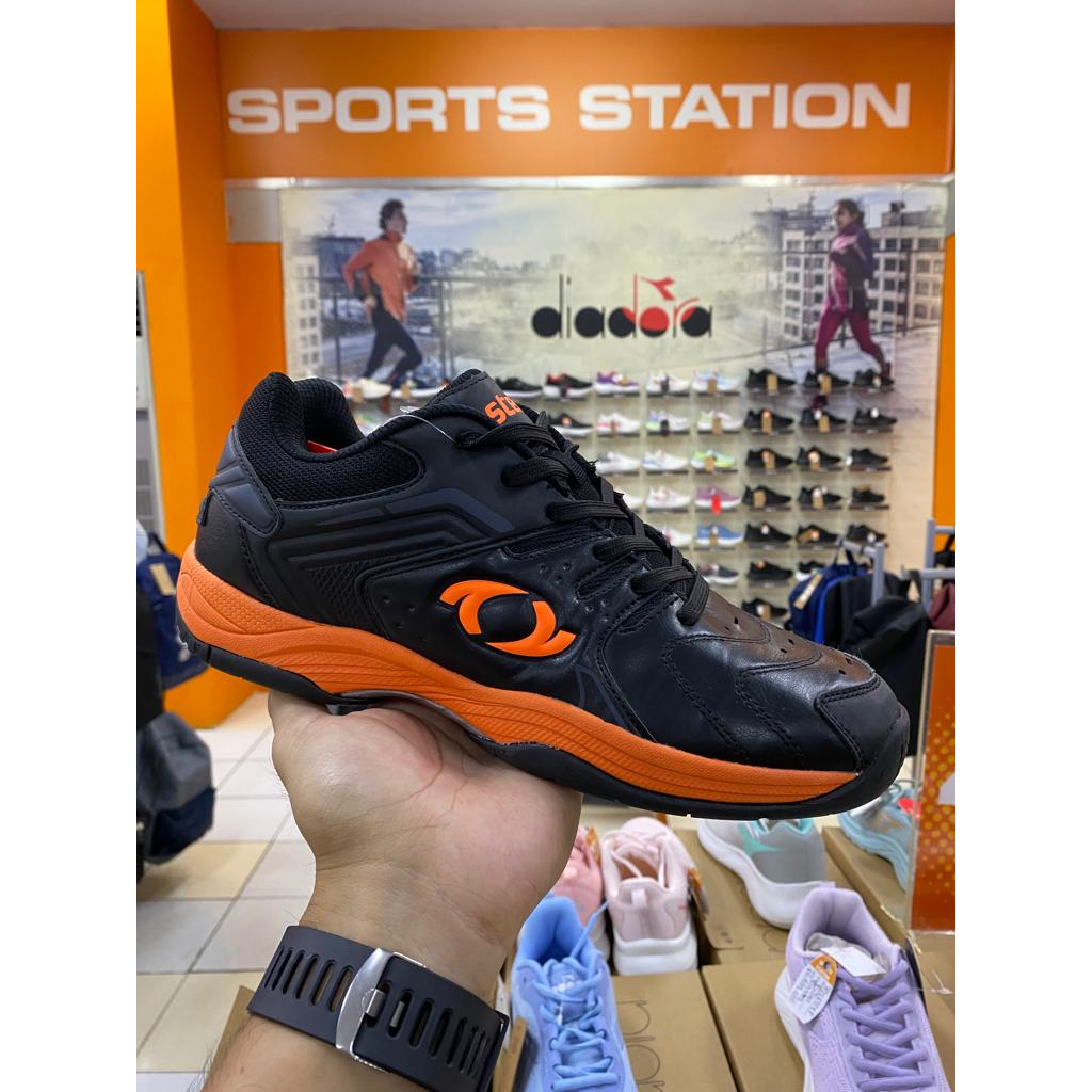 Astec Gerard Badminton Black Orange Men's Shoes Original