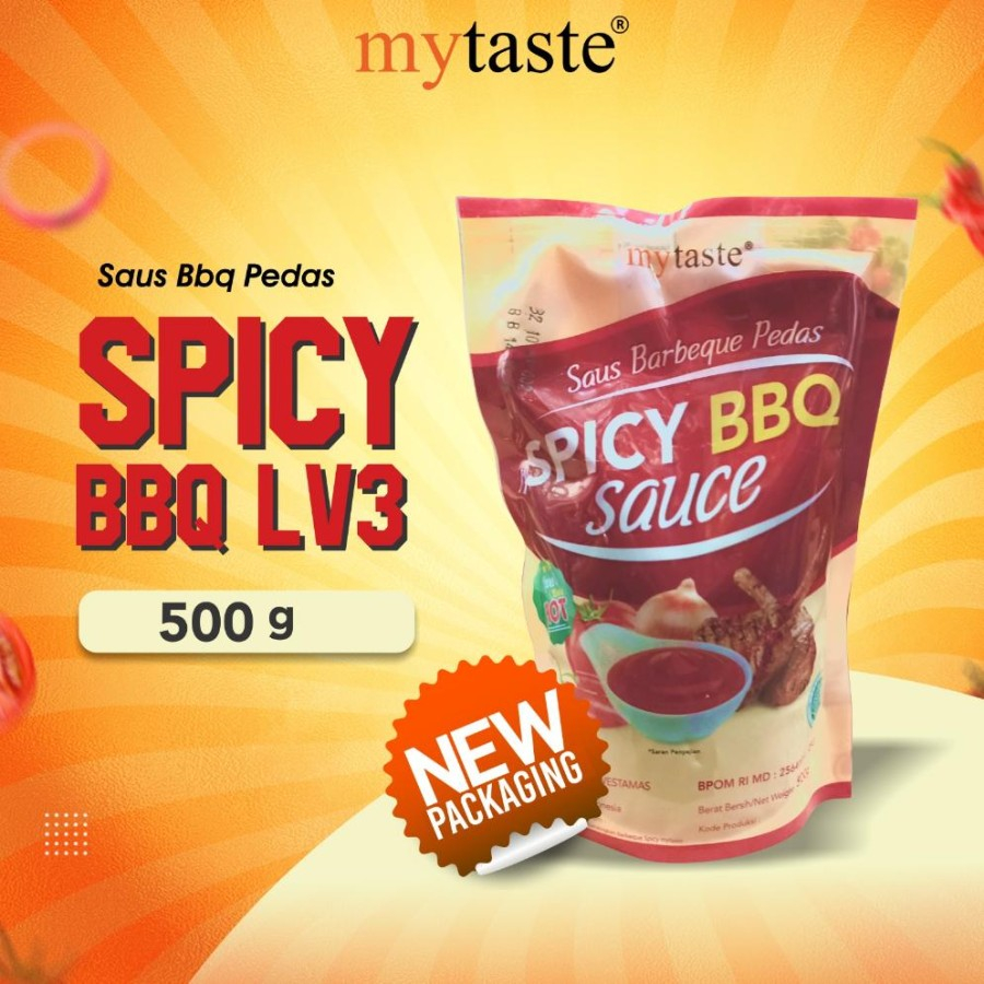 

mytaste Spicy BBQ Sauce level 3 500gr – my taste Saus Barbeque Pedas