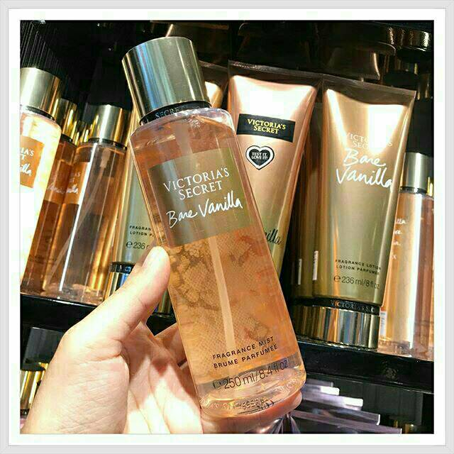 PROMO Viictoria Secret Bare Vanilla Fragrance Body Mist [250 mL] BISA COD