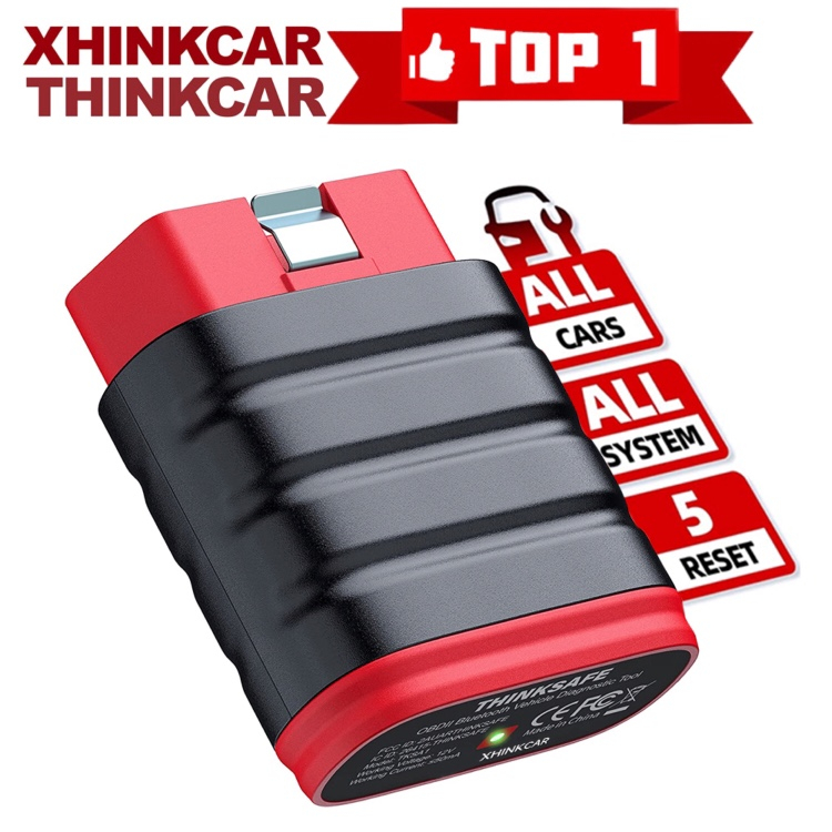 【Bahasa Indonesia】Thinkcar Thinksafe Bluetooth Obd2 Scanner Mobil Scanner Obd2 Alat Scanner Mobil JOBD/OBDI/EOBD Car Scanner Odb2 Car Diagnostic Tool Car Diagnostic Scanner Alat Diagnostik Mobil Obd Mobil Diagnostik Scanner Otomotif Scanner PK Thinkdiag