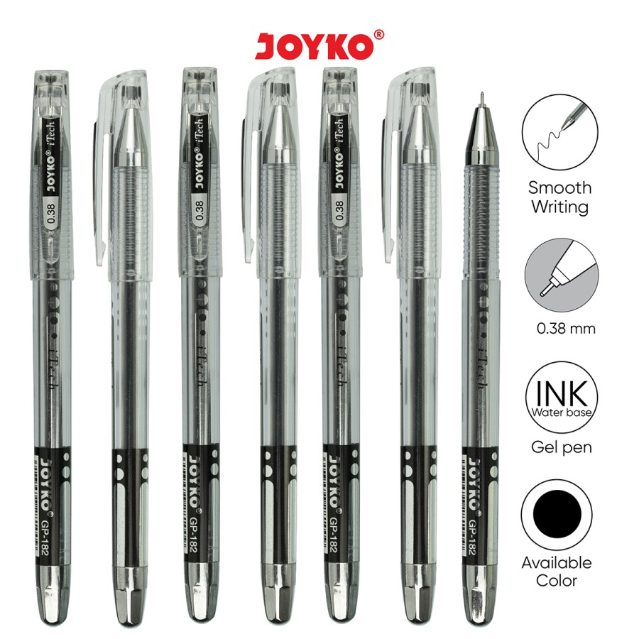 

Joyko Gel Pen GP-182 I-Tech ( 1 Pack - 12 Pcs ) ( IRRA STORE )