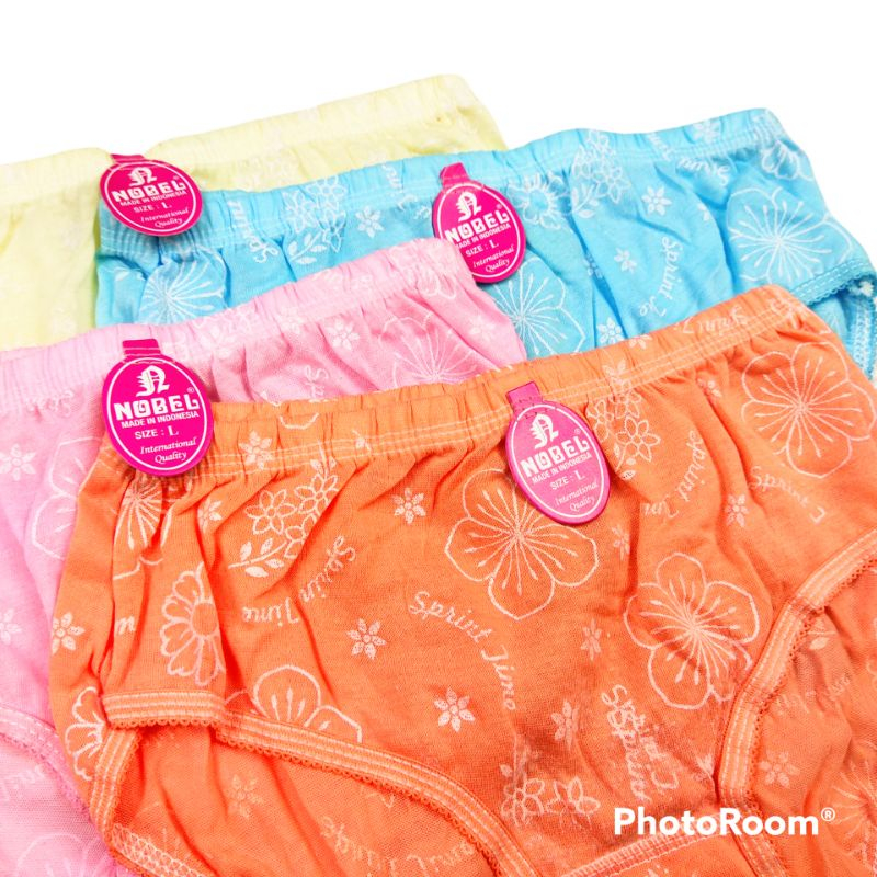 Celana dalam NOBEL sablon / Celana dalam bunga / CD Celana Dalam Wanita Perempuan NOBEL Dewasa Remaj