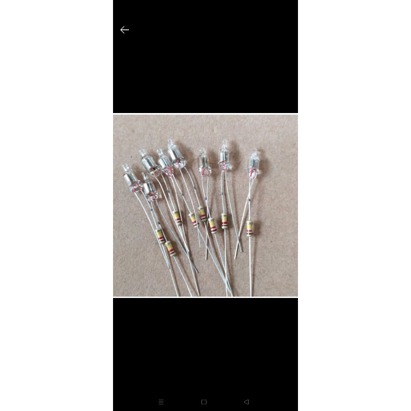 lampu setrika lampu Neon AC 220V lampu Setrika Power indicator Neon Pilot lamp lengkap resistor
