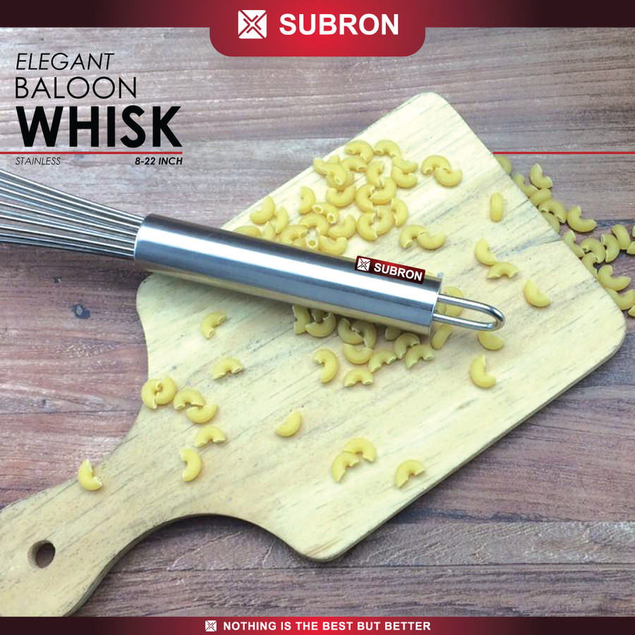 Baloon Whisk Kocokan Telur Manual Stainless Steel - SUBRON