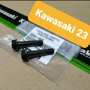 Baut breket dudukan kaliper depan ninja R RR SS Original Kawasaki