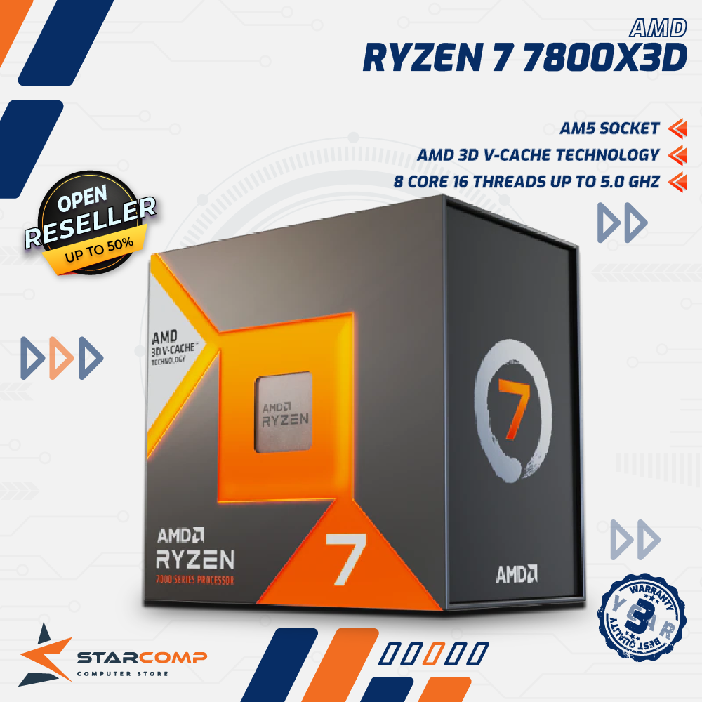 AMD Ryzen 7 7800X3D Gaming Processor AM5 8 Core 16 Threads