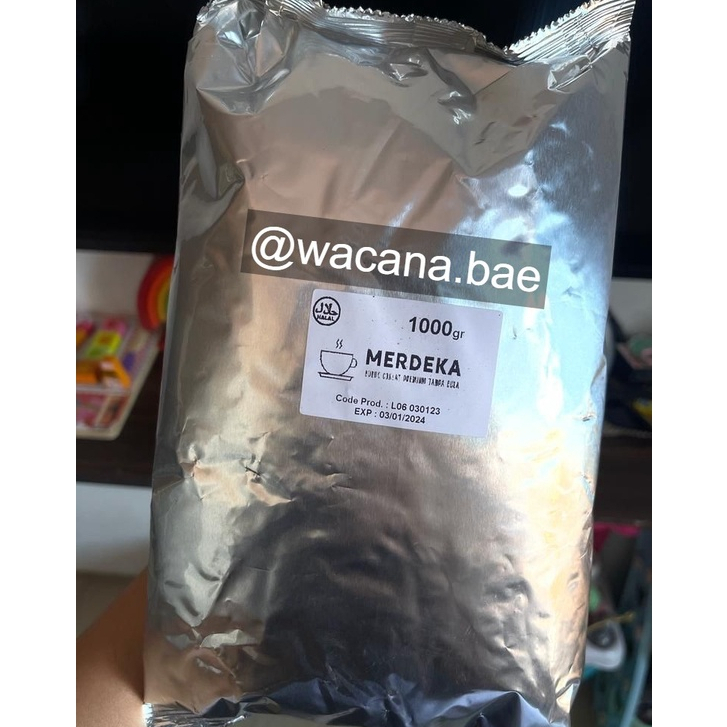 

Bubuk Coklat Merdeka 1KG Untuk Usaha Minuman Coklat Tanpa Kandungan Gula Rasa Tidak Mengecewakan Bisa COD