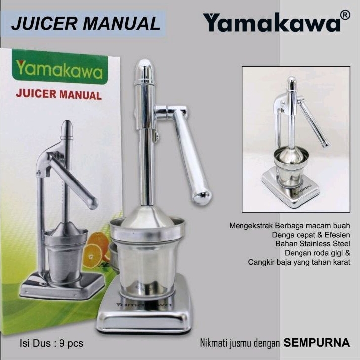 Manual Hand Press Juice Extractor Stainless / Alat Peras Buah Manual