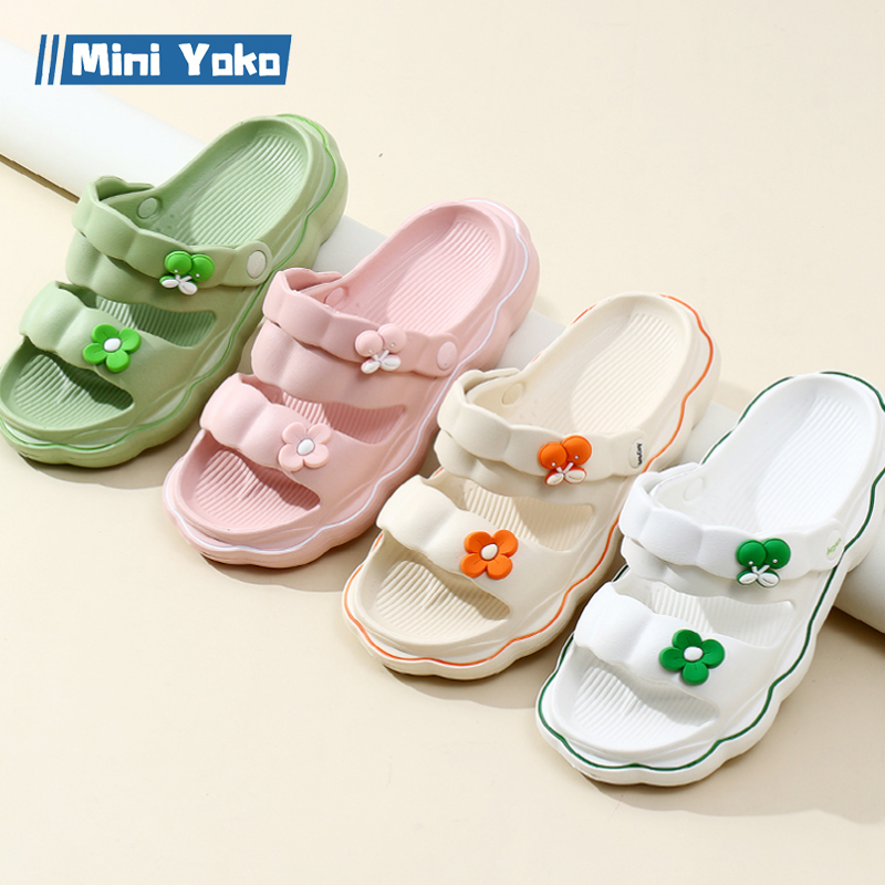 Mini Yoko Sandal Wanita Tali Terbaru 2023 Sandal Slop Jelly Koran Style  Sepatu Sendal Wanita Soft Slipper Anti Slip Empuk Anti-Slip