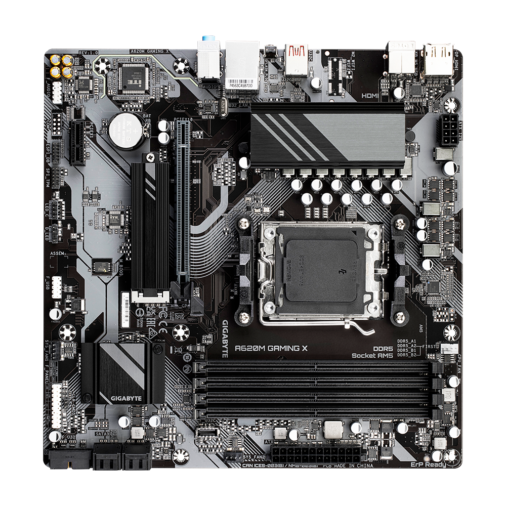 Gigabyte Motherboard AMD A620M Gaming X Socket AM5 Micro ATX 4xDDR5