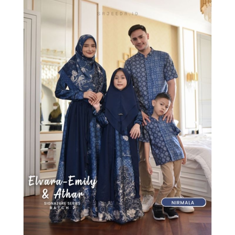 Elvara dress mom kids Emily dress mom kids Athar kemko dad kids Vol. 2 / BATCH 2 warna Nirmala baju 
