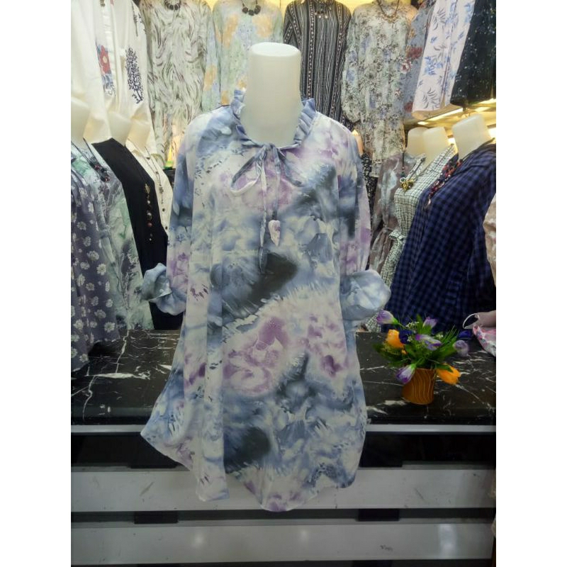 Blus Jumbo 6L/ld 140 abstrak wanita