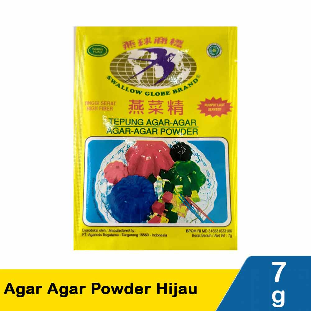 

TEPUNG AGAR AGAR WARNA HIJAU RUMPUT LAUT 7GR