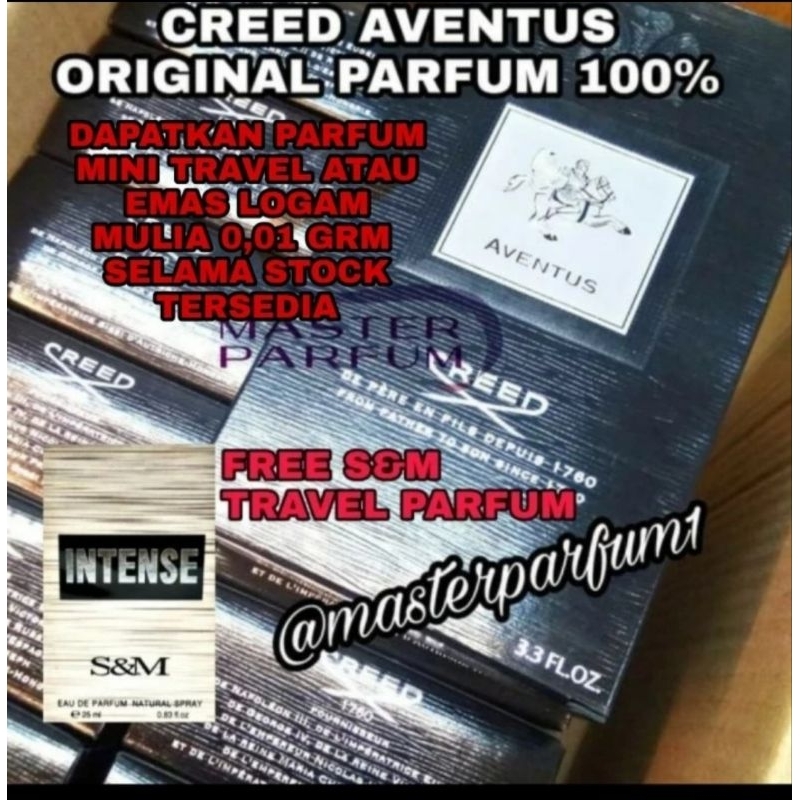 Creed Aventus EDP 100 ML. ORIGINAL PARFUM 100%