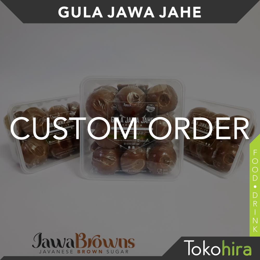 

Custom Order Gula Jawa Jahe