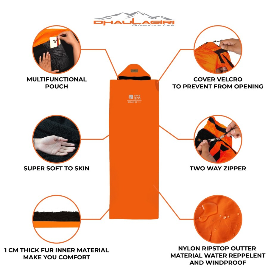 Sleeping Bag Polar Dhaulagiri Dreamoz 500 // Kantong Tidur Dhaulagiri Original Berkualitas