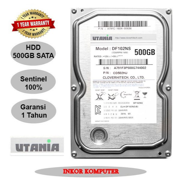 HDD Hardisk Internal PC 3.5 500Gb Sata