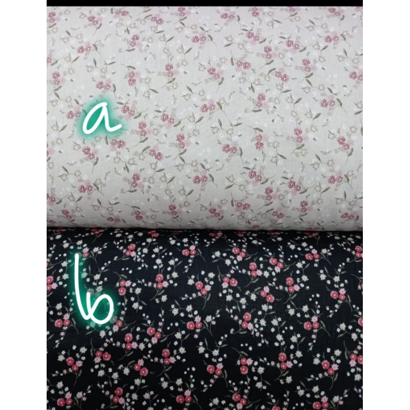 katun jepang tokai senko motif bunga kecil