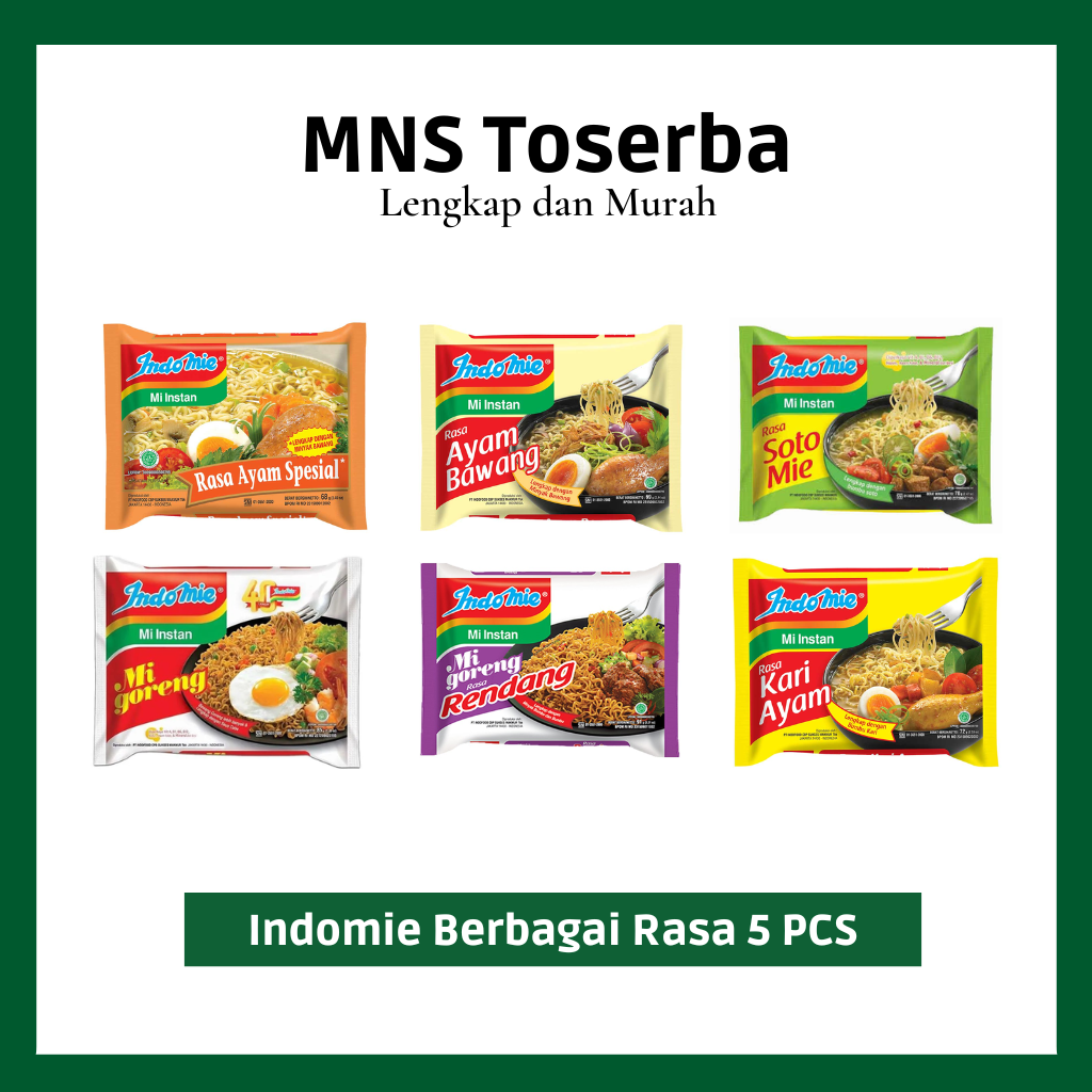 

Semua Varian Indomie 1 Paket isi 5 pcs