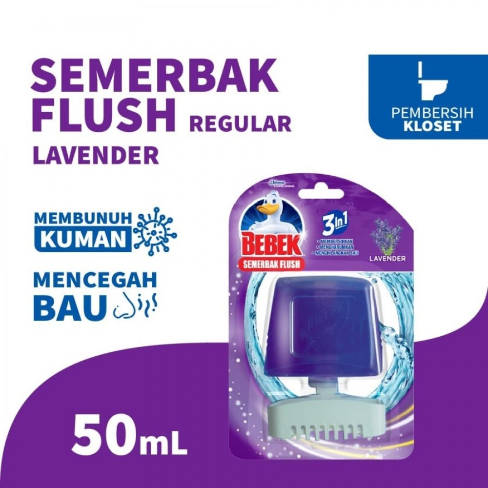 Bebek Semerbak Flush Pembersih Kloset Regular 50 ml - Lemon / Pine / Lavender