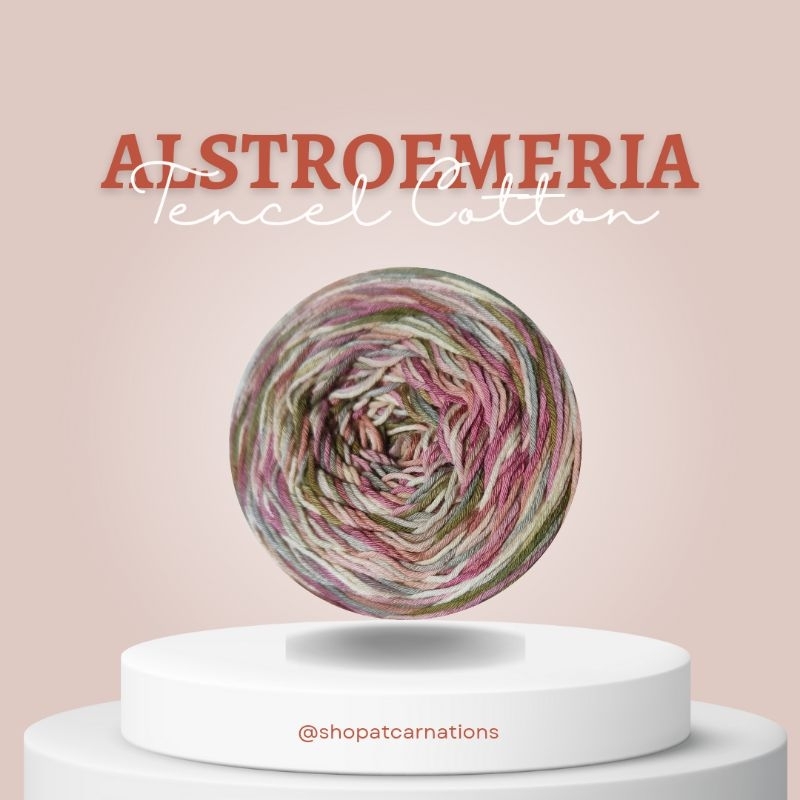 ALSTROEMERIA | Tencel Cotton Yarn | Hand Dyed Yarn | Benang Rajut & Knitting