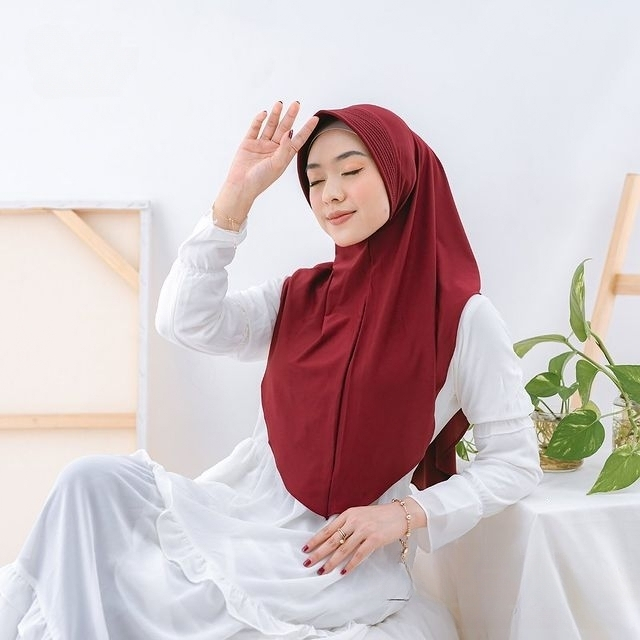 Hijab Instan Bergo Pinguin Jersey / Jilbab Instan Jersey Premium