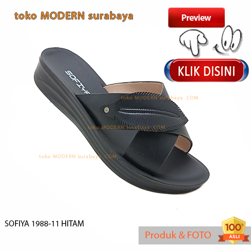 Sandal wanita casual sandal slide wedges SOFIYA 1988-11