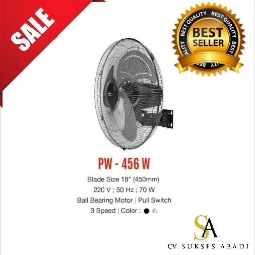 Wall Fan Maspion Power Fan PW 456 W 18 Inch Termurah Surabaya