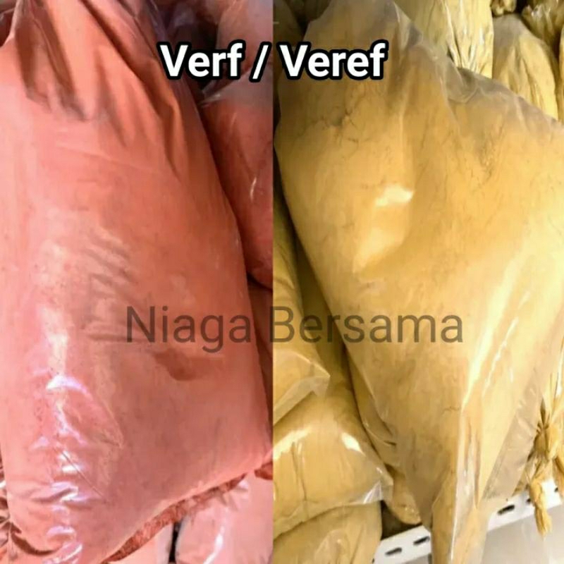 Verf Merah Kuning 500 gram Veref Bubuk Pewarna Paving