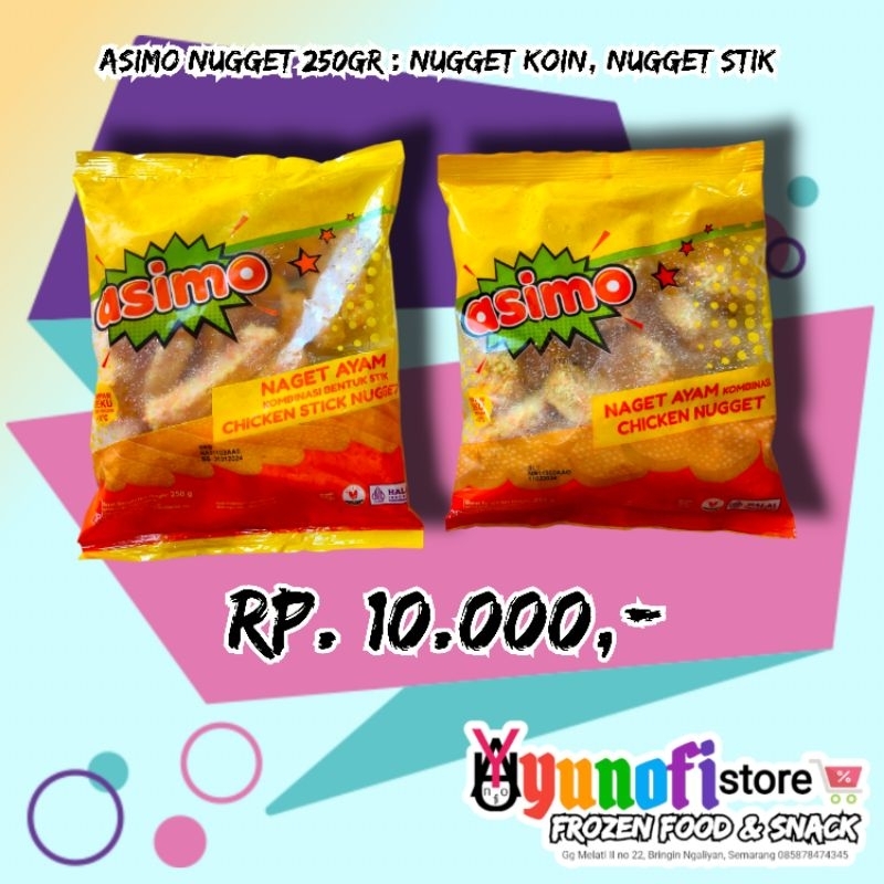 

Nugget Asimo 250 gr (koin, stik)