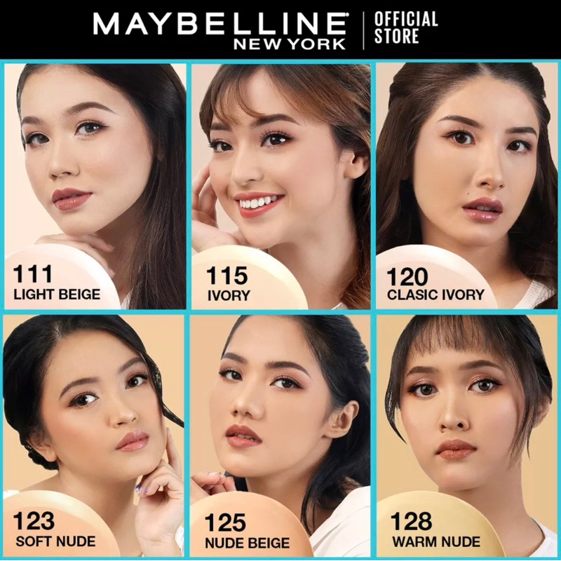 Maybelline Fit Me! Matte + Poreless Liquid Matte Foundation Make Up 30ml - Makeup Ringan Full Coverage 16HR Oil Control
