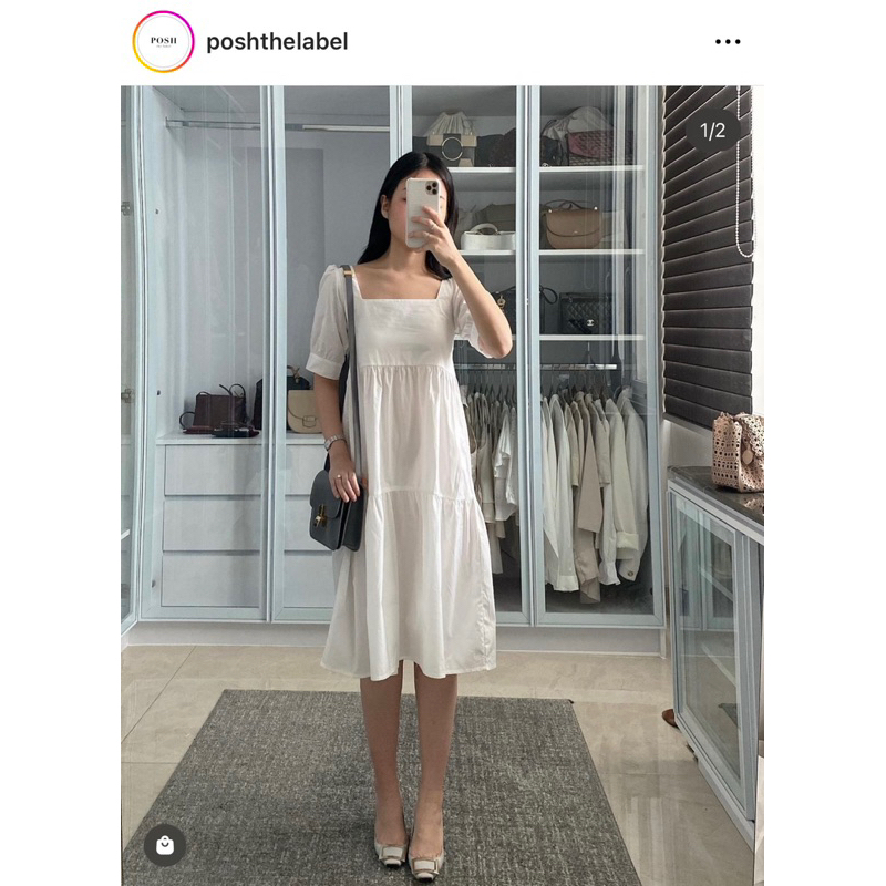 [PRELOVED] Posh The Label Alessia Dress White Size S