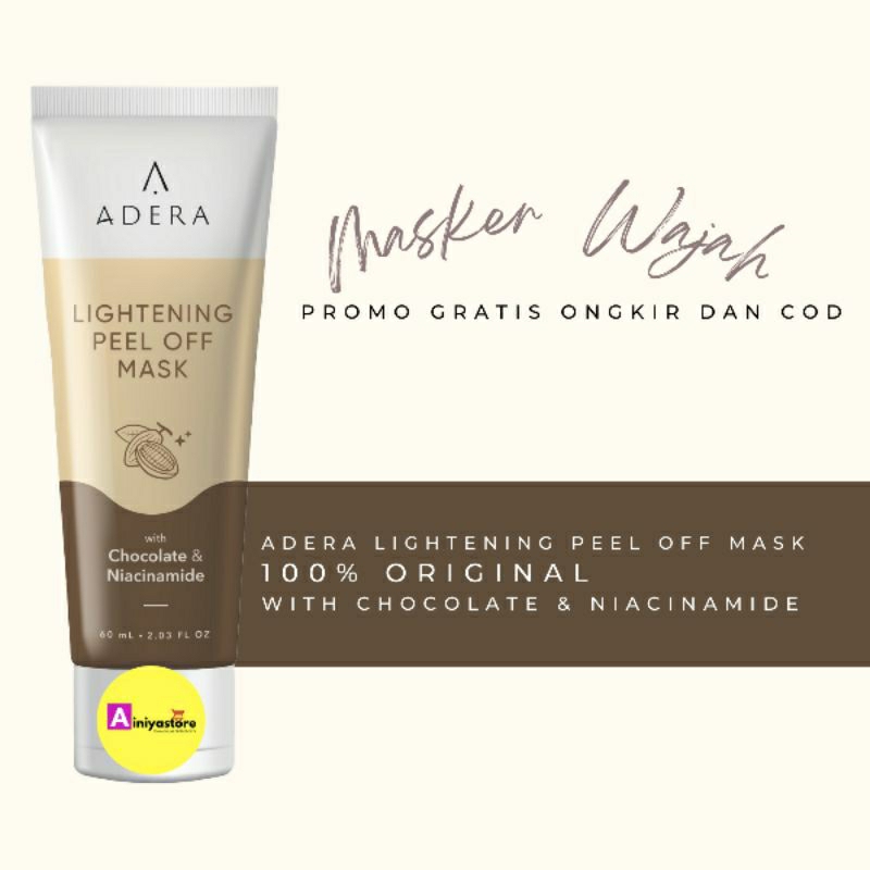Lightening peel off mask adera-masker adera untuk flek hitam-masker adera asli bpom-pengelupasan kul