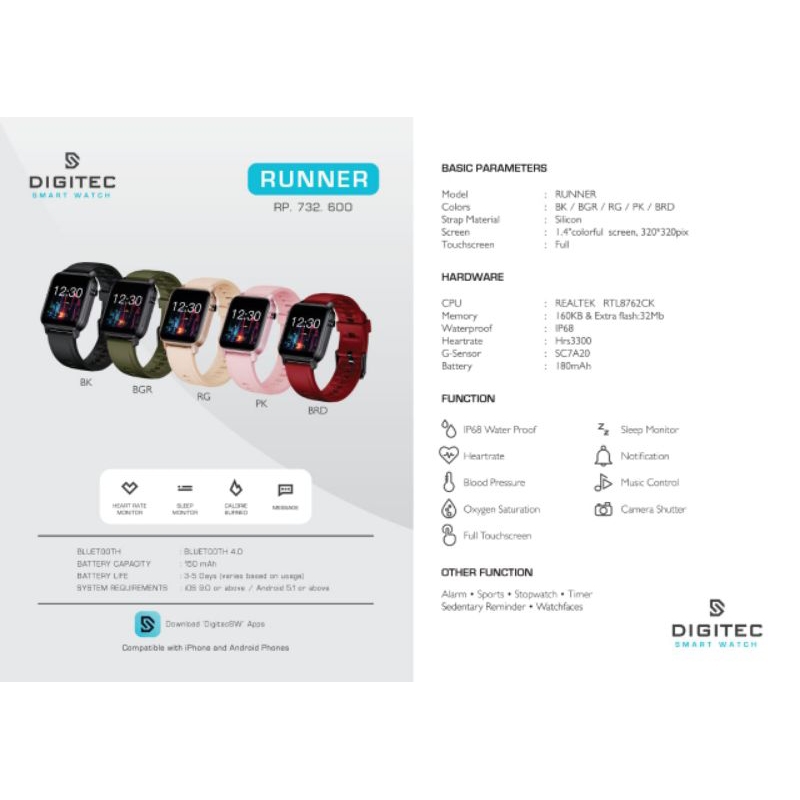 DIGITEC RUNNER / Digitec smart watch runner ORIGINAL ⌚✅