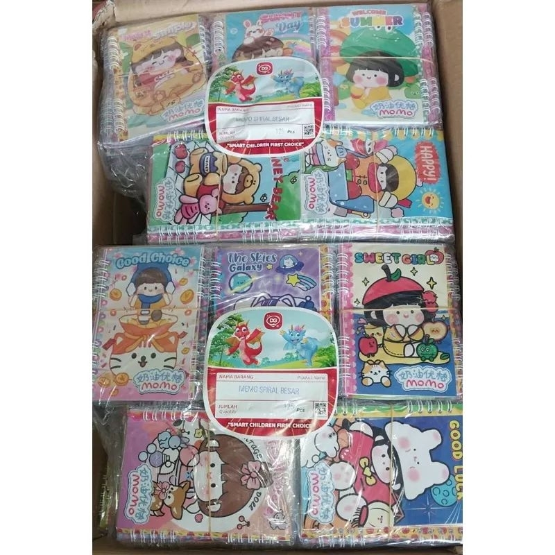 

Memo Spiral Anak Motif Karakter Sticky Notes