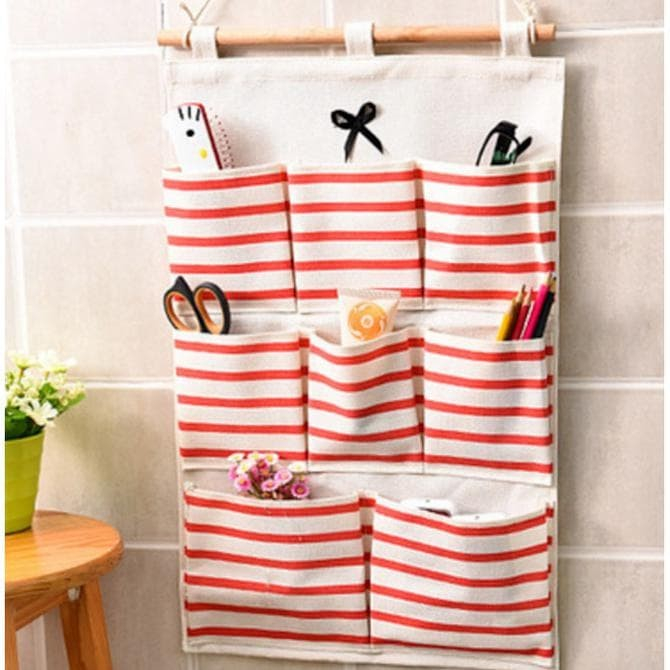 Serbagrosirmurah PG8 Salur Pouch gantung SALUR 8 sekat bahan tebal serbaguna organizer wall
