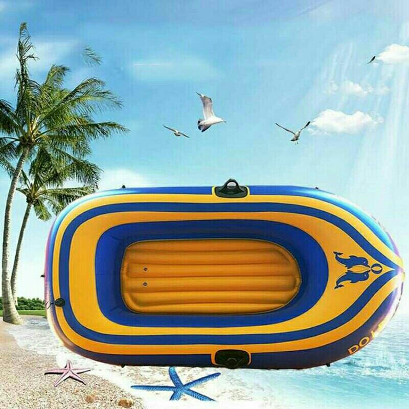 Perahu Karet Kano Inflatable Boat 2 Orang xc713 Blue