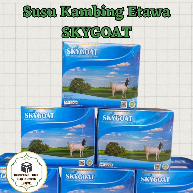 

Susu Kambing Etawa Sky Goat | SKYGOAT | Susu Bubuk Original isi 10 Sachet