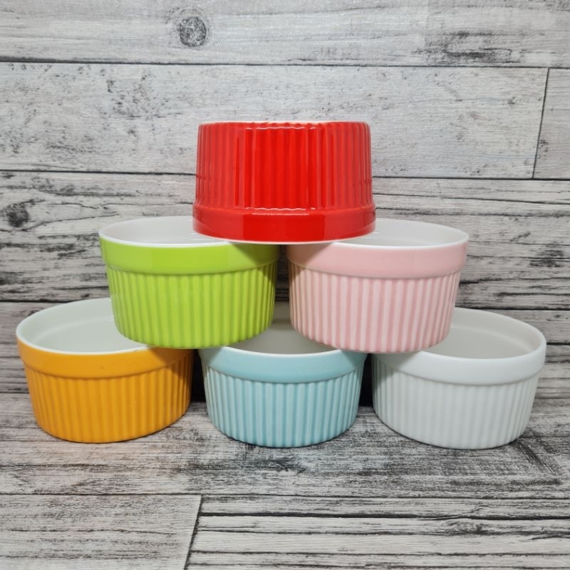 Ramekin bowl / soufle cake mold bakeware / mangkok keramik tahan panas