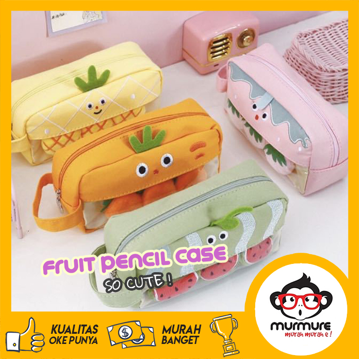 

MURMURE | TEMPAT PENSIL LUCU MOTIF BUAH NANAS WORTEL SEMANGKA STRAWBERRY