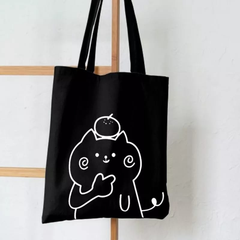 SNOW Totebag Wanita Pria Remaja Tote Bag Korean Style By Rizkibag