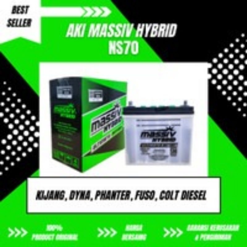 AKI BATTERY MASSIV HYBRID NS70 FORD EVEREST KIJANG 7K DIESEL