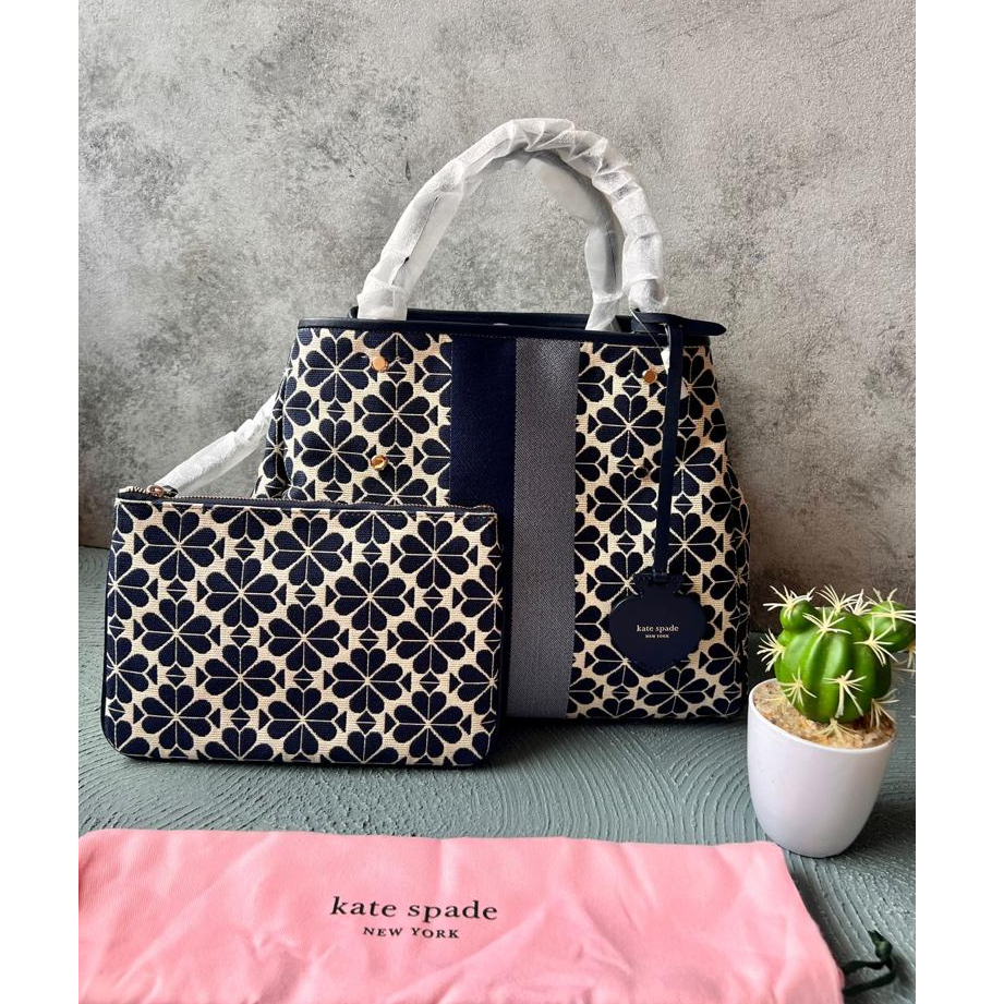 Kate spade Medium Flower Jacquard Stripe Everything Tote (Butik item)