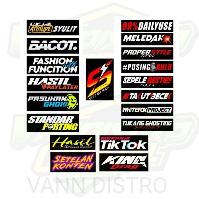 stiker kata kata viral / stiker motor / stiker racing / stiker viral / stiker pack