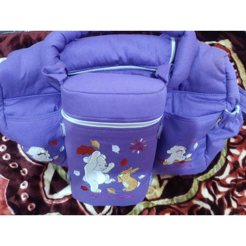 PRELOVED TAS BAYI KUMA KUMA WARNA UNGU (LILAC)